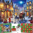 New 24 Boxes Unique Christmas Advent Calendar  2024 Jigsaw Puzzle