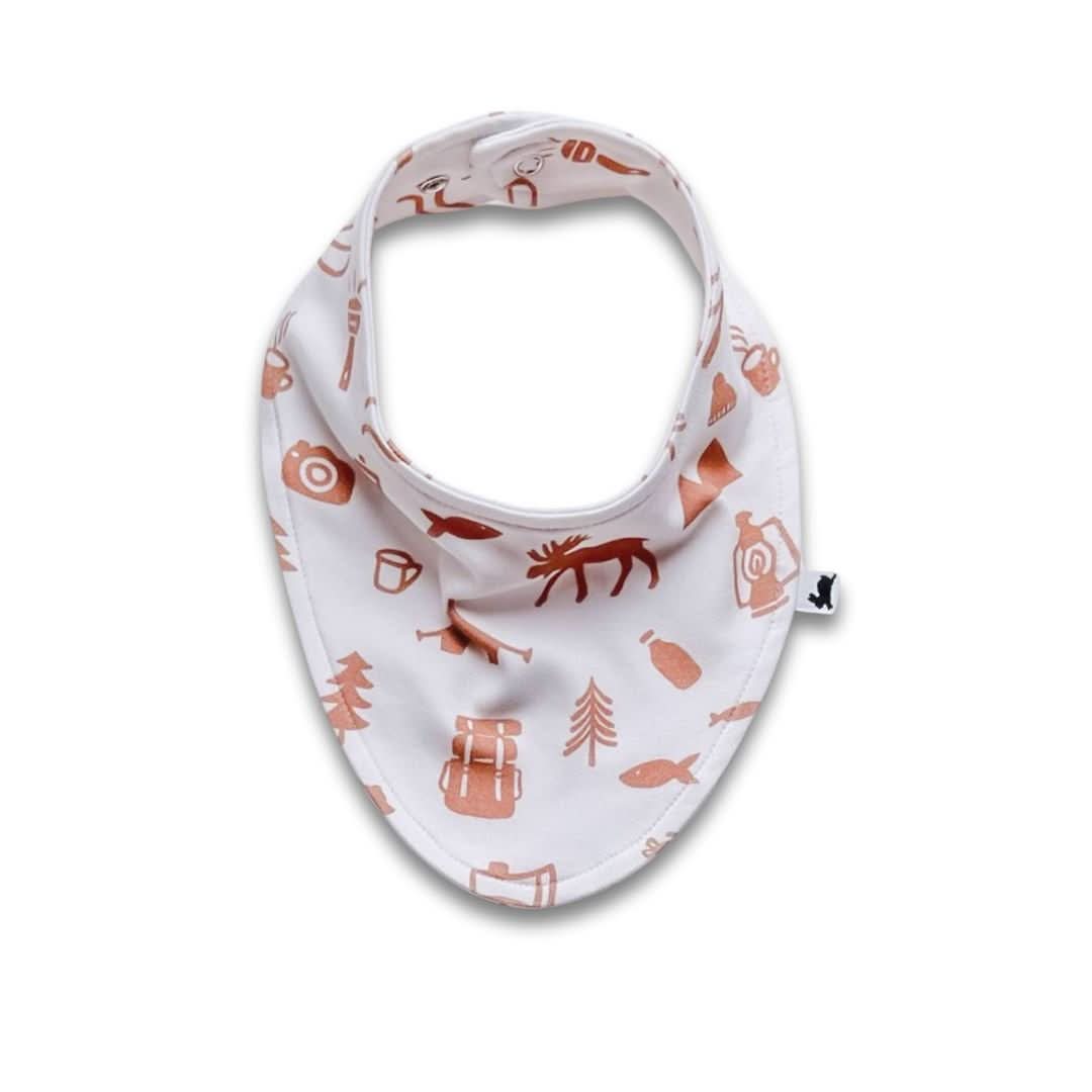 Bamboo Baby Bib | Berry Stripe