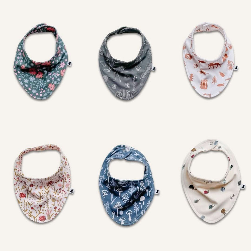 Bamboo Baby Bib | Berry Stripe