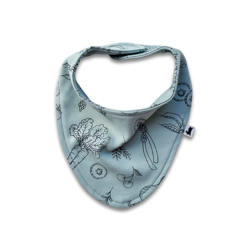 Bamboo Baby Bib | Blue Checkers