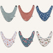 Bamboo Baby Bib | Blue Checkers