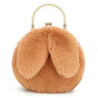 Baby Girl Fashion chain ear plush handbag