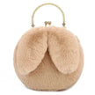Baby Girl Fashion chain ear plush handbag