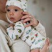 Baby Long-Sleeve Bamboo Onesie | Market Veggies