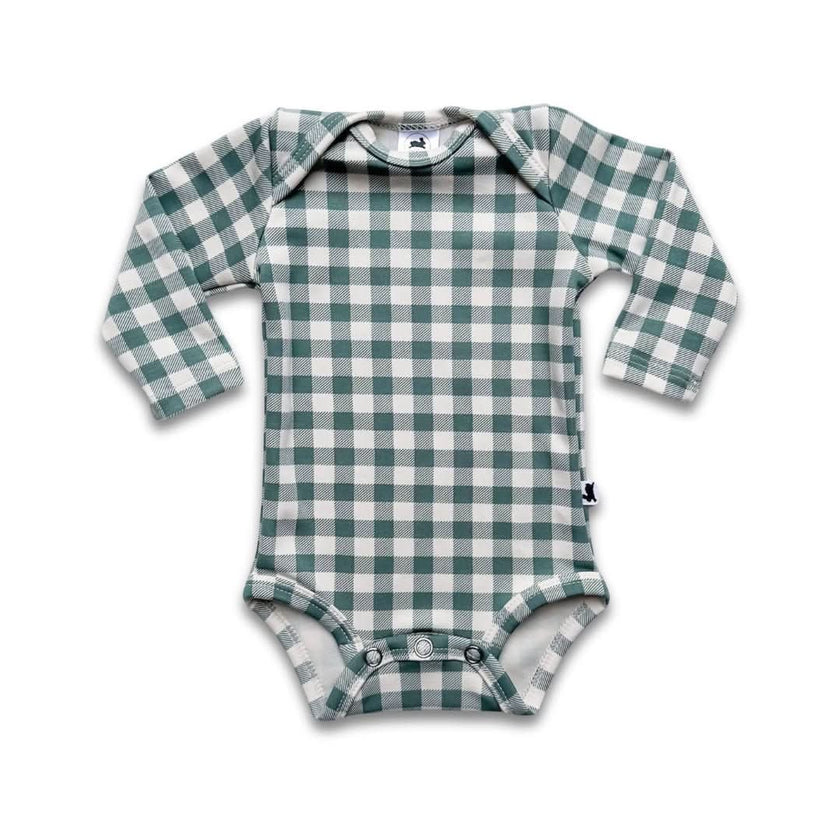 Baby Long-Sleeve Bamboo Onesie | Strawberry Patch