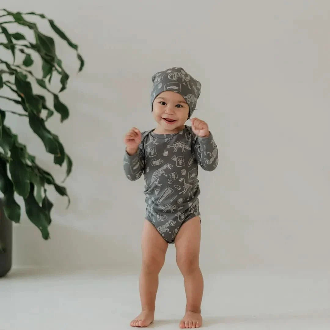 Baby Long-Sleeve Bamboo Onesie | Strawberry Patch