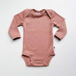 Baby Long-Sleeve Bamboo Onesie | Smoked Pine