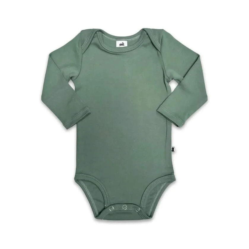Baby Long-Sleeve Bamboo Onesie | Burnt Brick