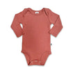 Baby Long-Sleeve Bamboo Onesie | Burnt Brick
