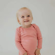 Baby Long-Sleeve Bamboo Onesie | Smoked Pine