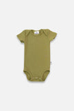 Baby Short Sleeve Bamboo Onesie | Papaya