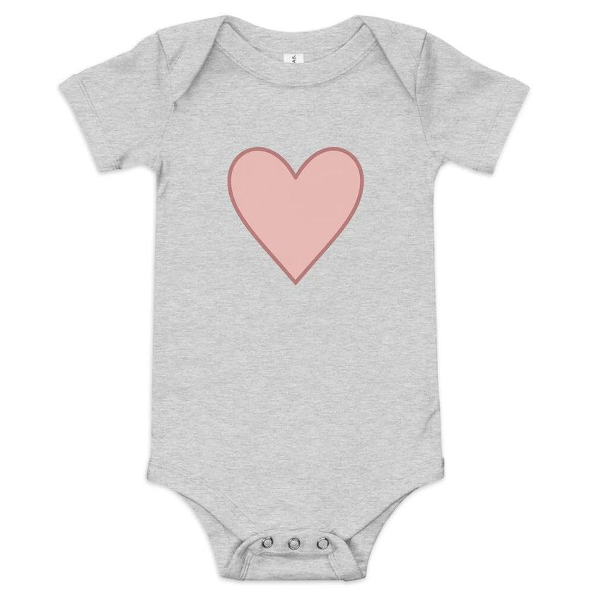 Baby short sleeve one piece - Big Heart