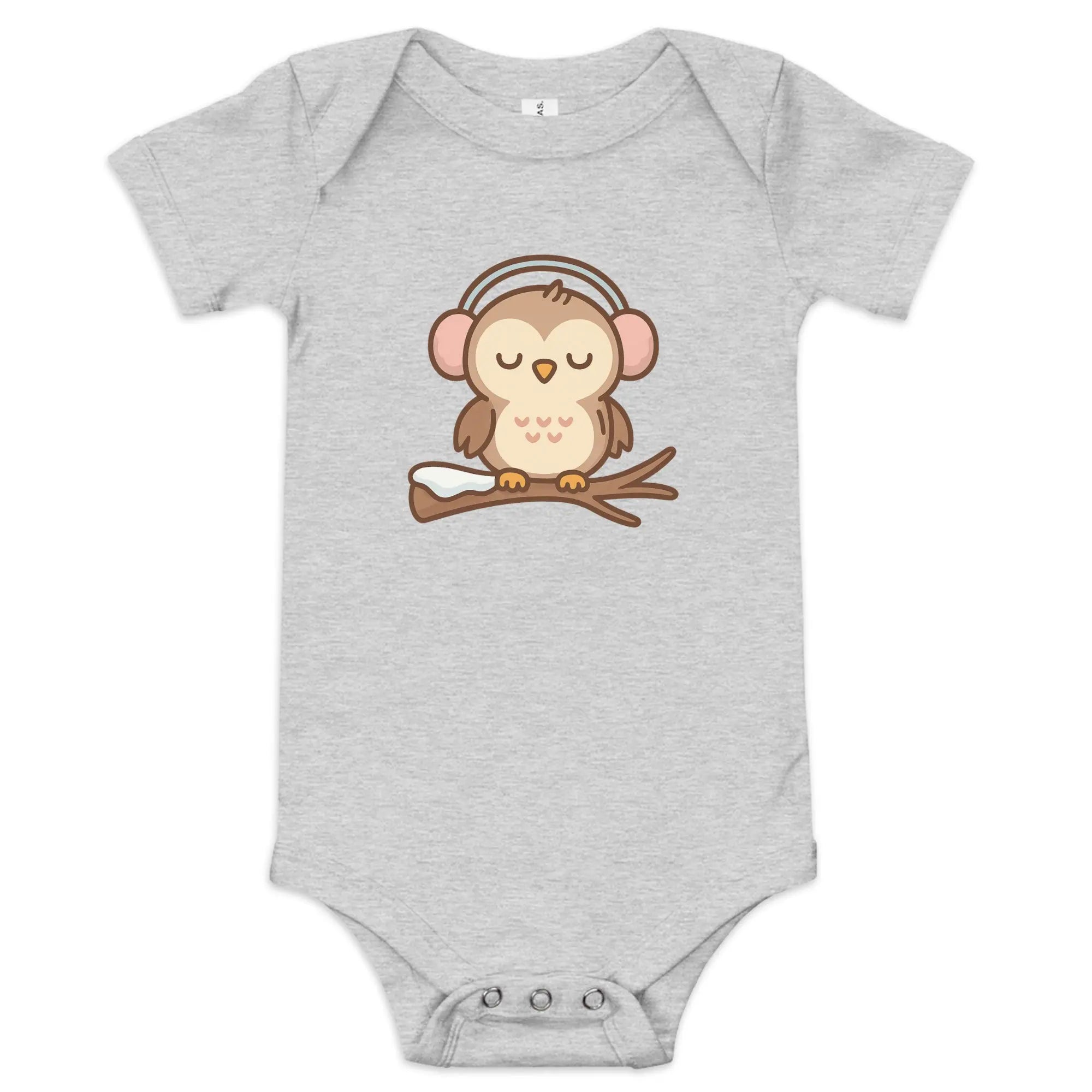 Baby short sleeve one piece - Owl