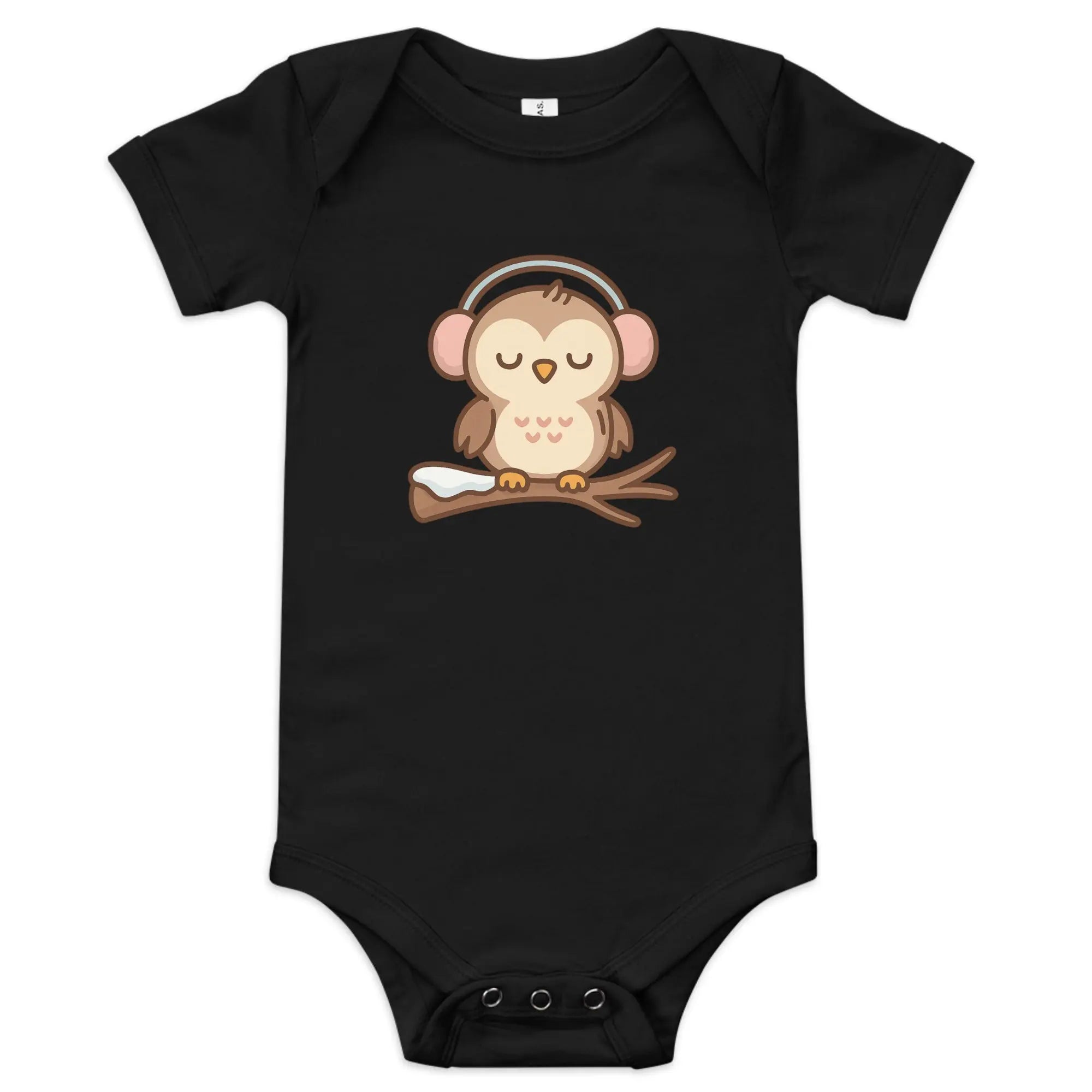 Baby short sleeve one piece - Owl