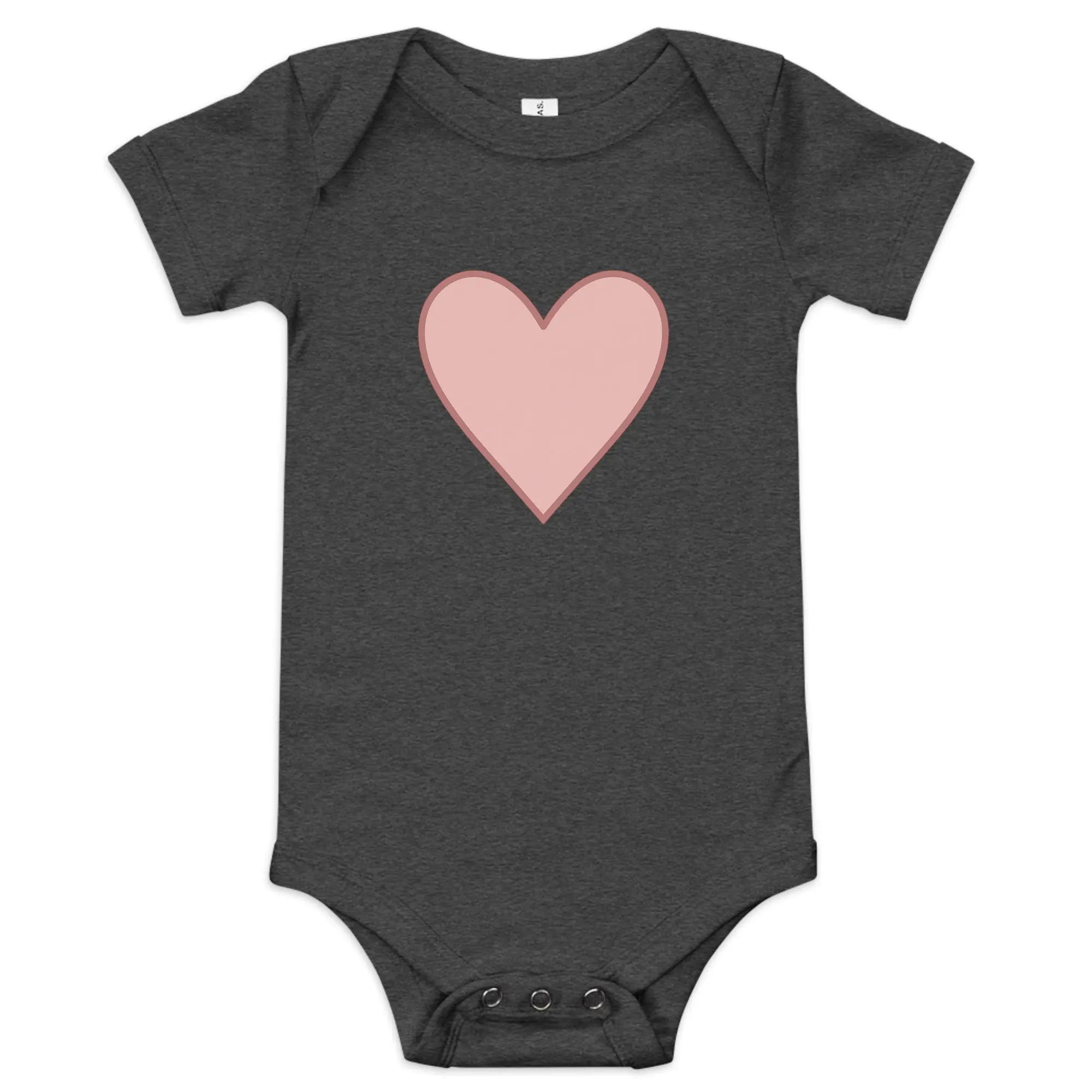 Baby short sleeve one piece - Big Heart