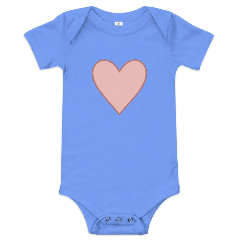 Baby short sleeve one piece - Big Heart