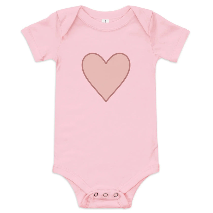 Baby short sleeve one piece - Big Heart