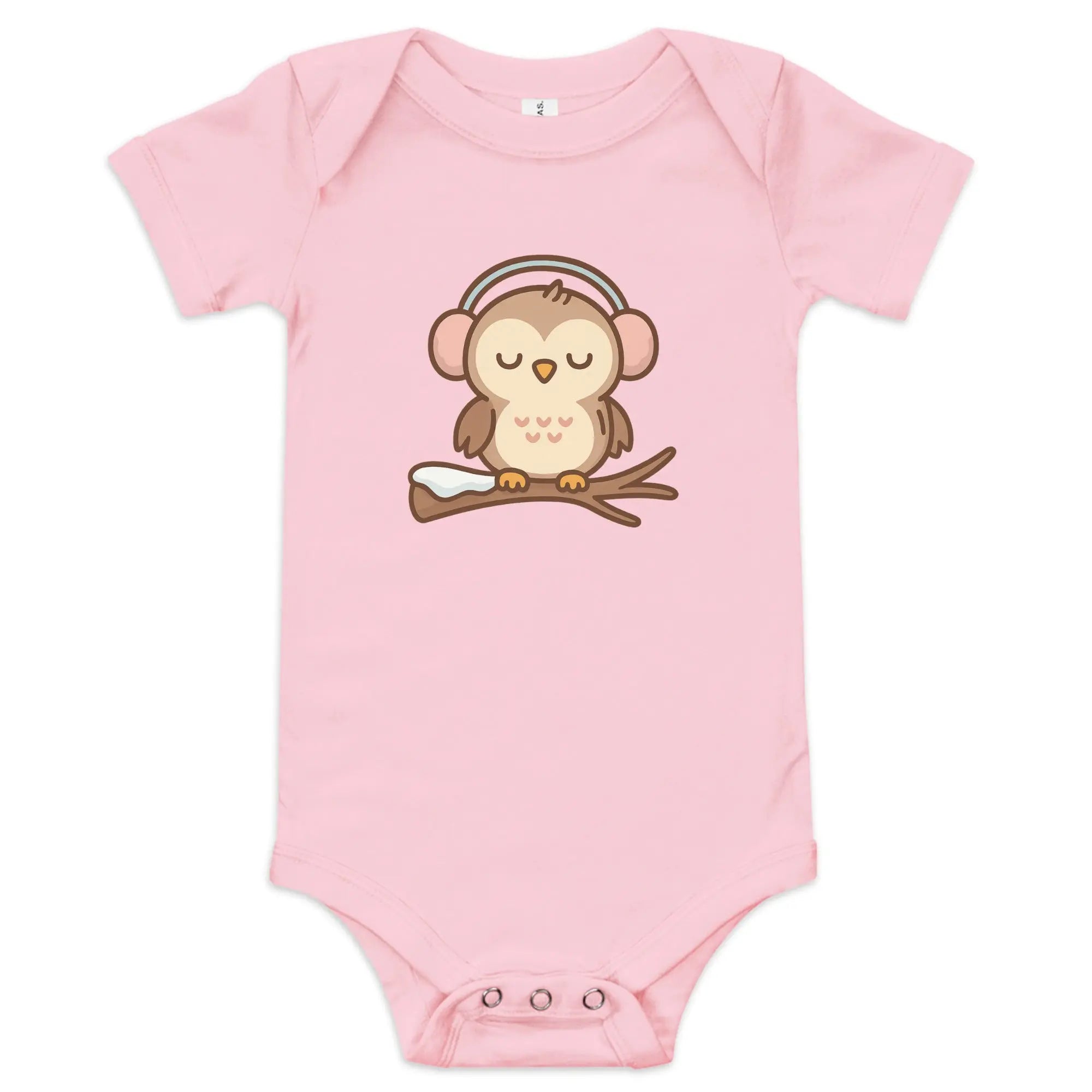 Baby short sleeve one piece - Owl