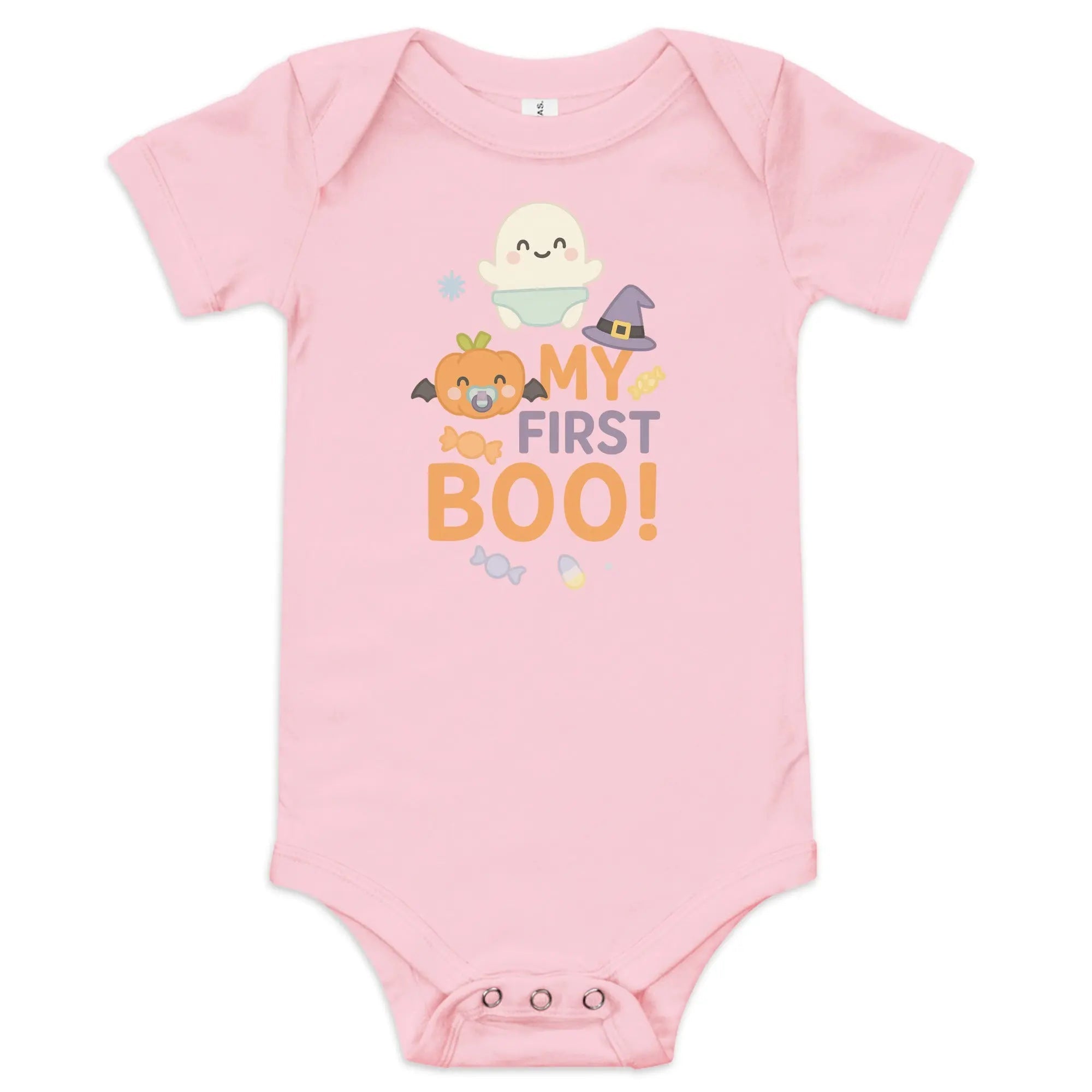 Baby short sleeve one piece- My First Boo