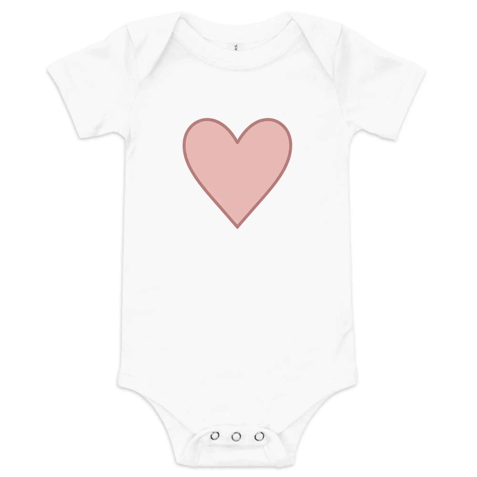 Baby short sleeve one piece - Big Heart