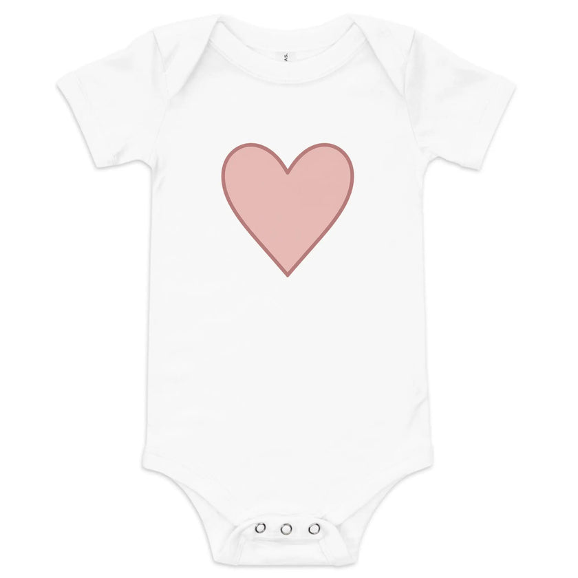 Baby short sleeve one piece - Big Heart