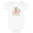 Baby short sleeve one piece - My First Christmas