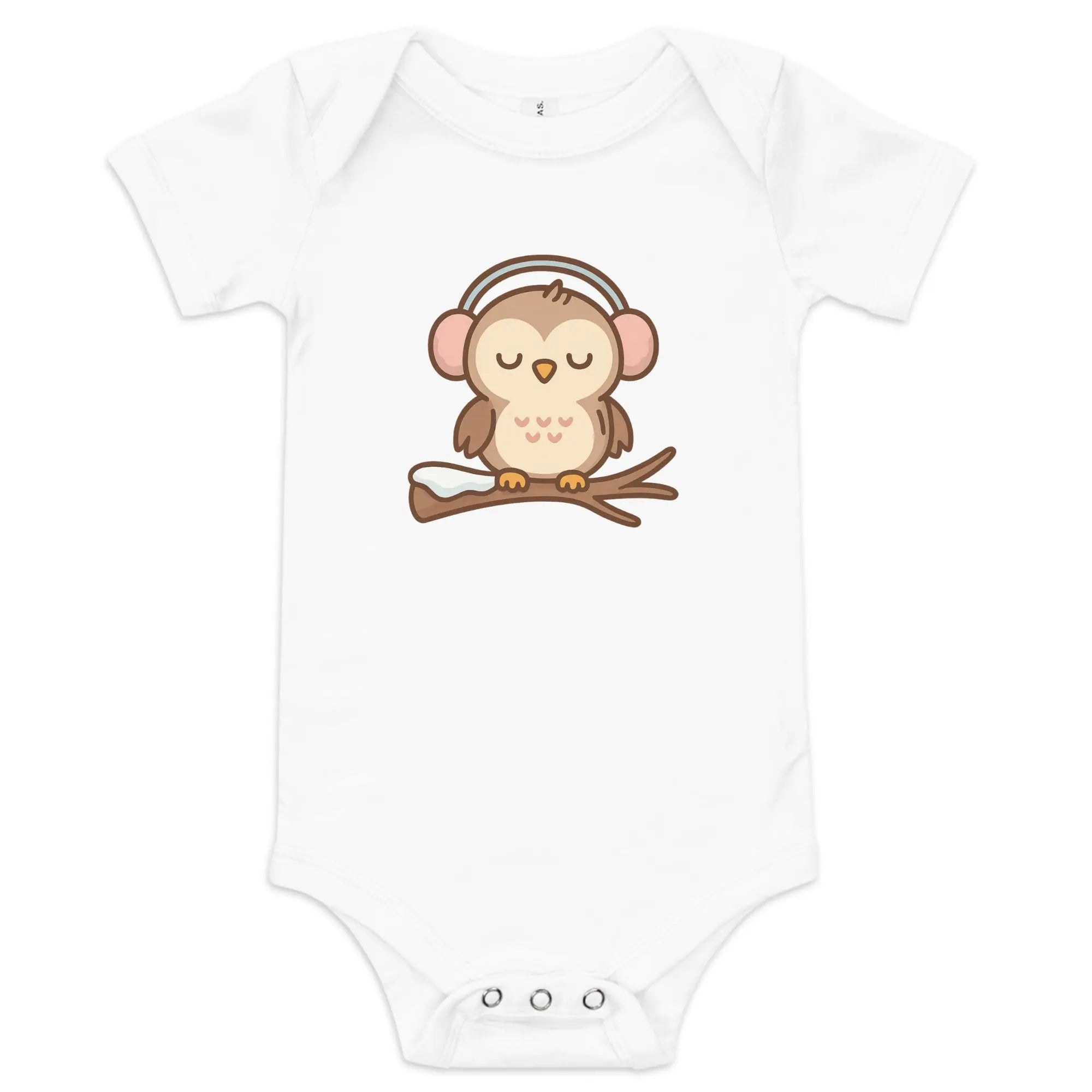 Baby short sleeve one piece - Owl