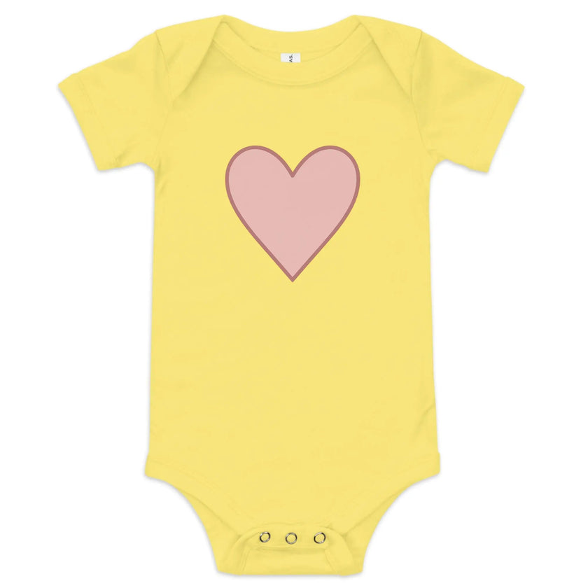 Baby short sleeve one piece - Big Heart