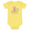 Baby short sleeve one piece - My First Christmas