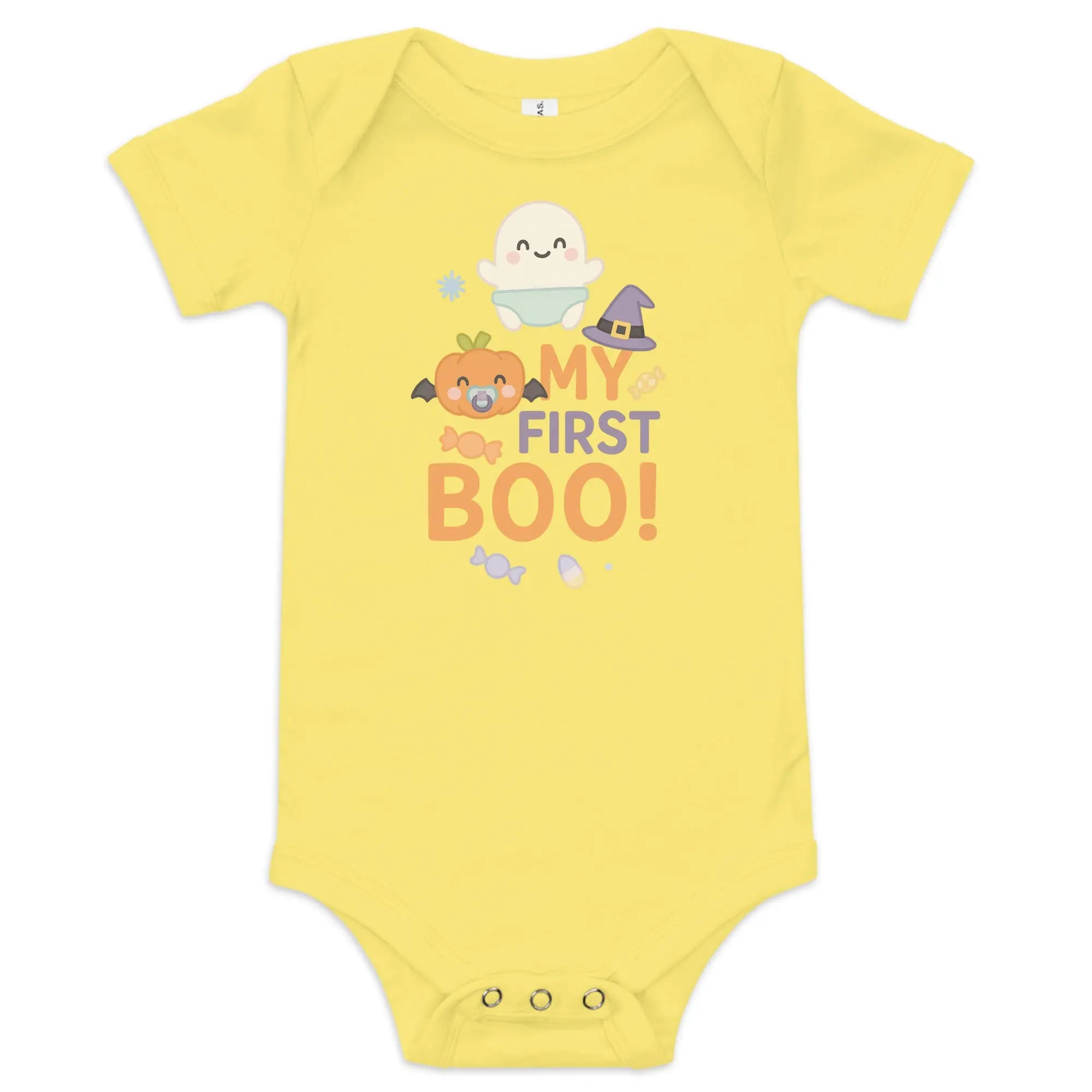 Baby short sleeve one piece- My First Boo