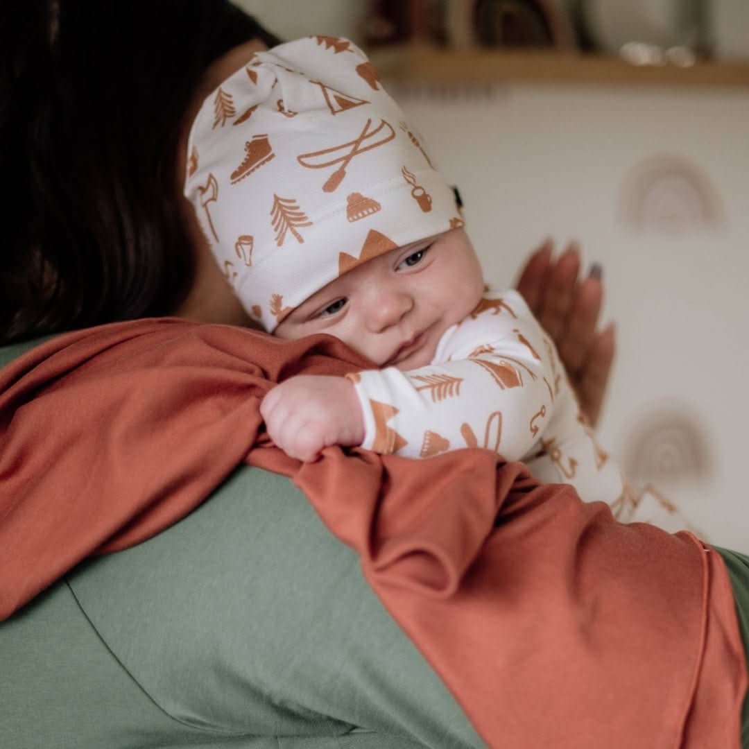 Baby/Kids' Bamboo Beanie | Rainbow Stripe