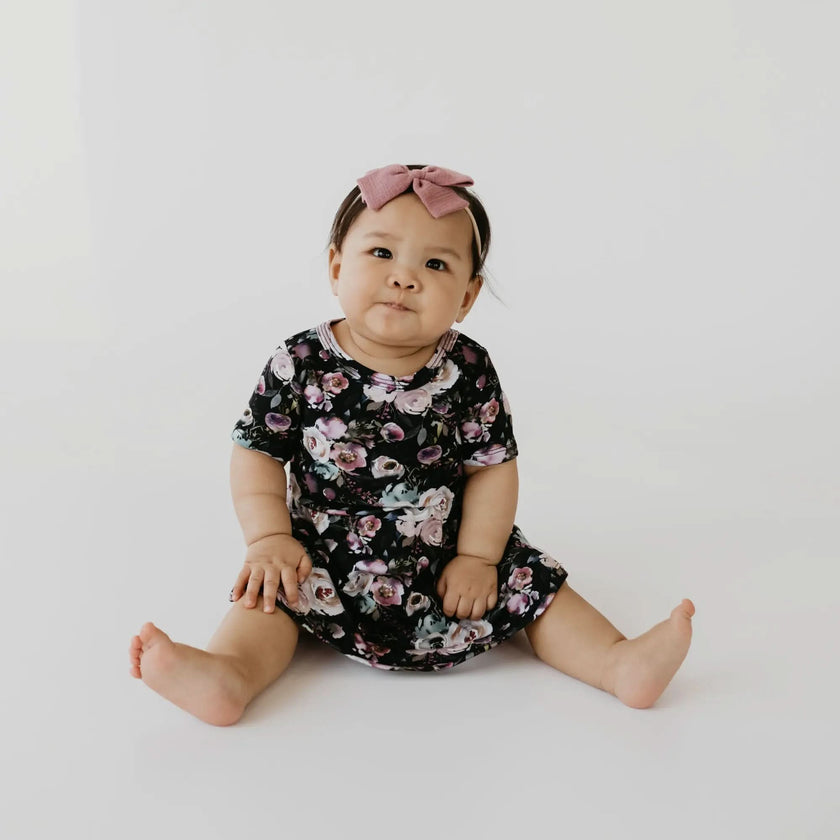 Baby/Kids' Bamboo Daphne Dress | Watercolour Floral