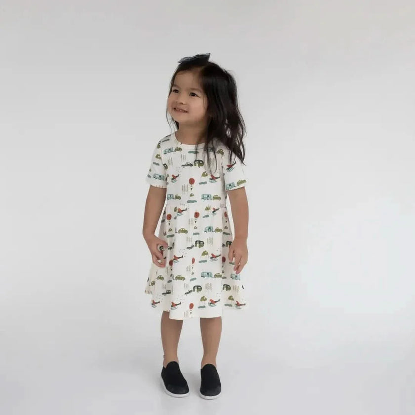 Baby/Kids' Bamboo Daphne Dress | Watercolour Floral