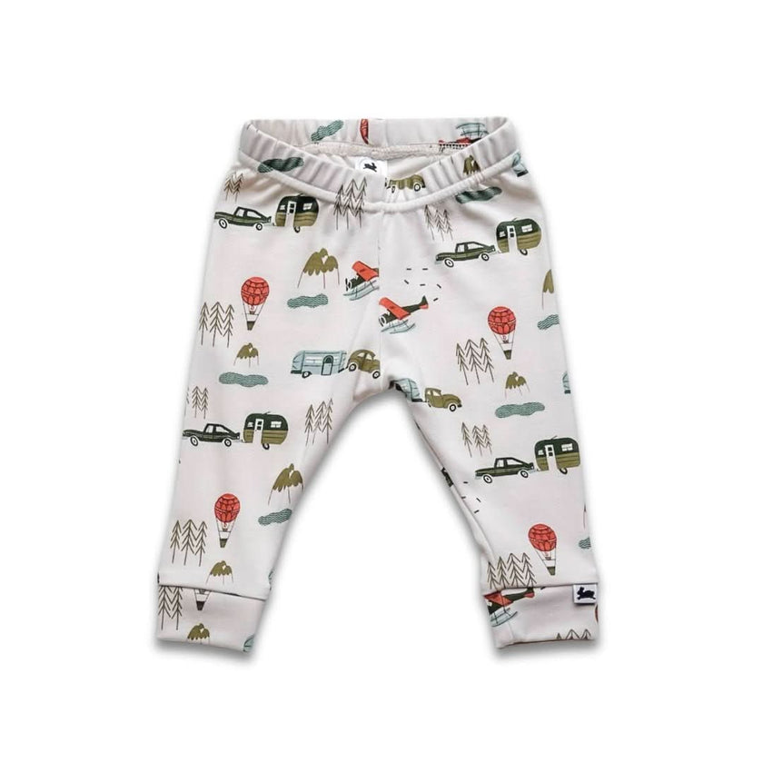 Baby Bamboo Leggings | Bison Plaid