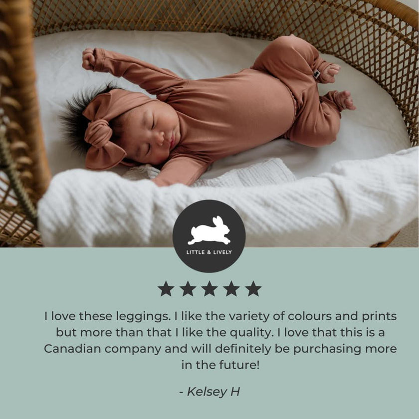 Baby Bamboo Leggings | Leaf Green