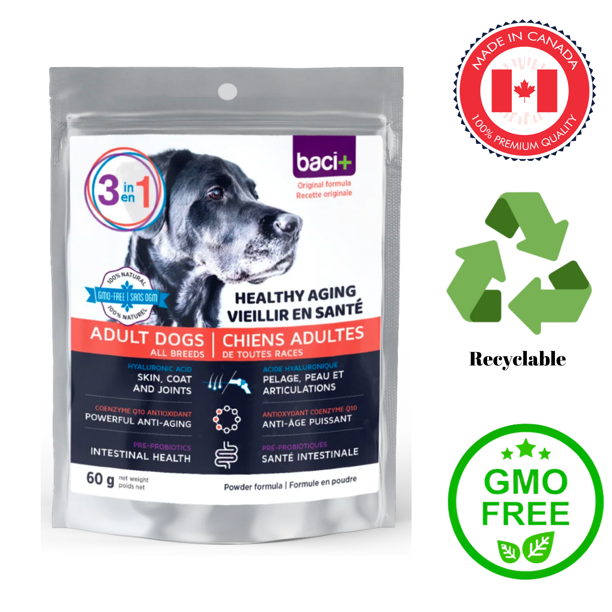 Baci+ - 3-In-1 Healthy Aging For Adult Dogs & Cats