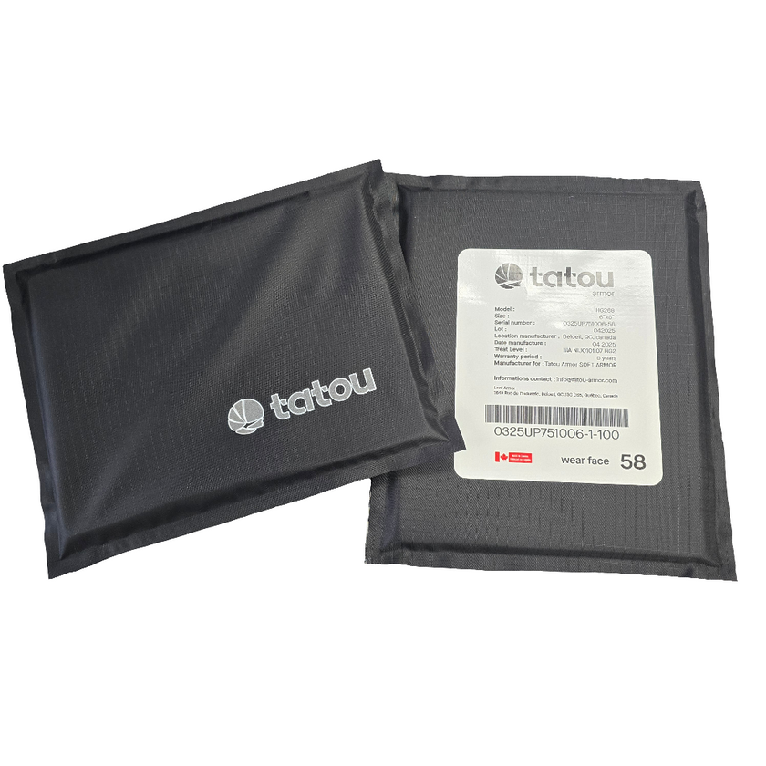 IIIA/hg2 soft armor 6x8 side armor (set)