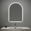 Backlit Frame Arched LED Mirror with Motion Sensor, Anti-Fog