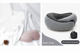 3D Stereo Contoured Sleep Eye Mask – Memory Foam Blackout Mask (Black, Rose Pink, Silver)