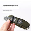 AirTag Dog Collar with Holder – Adjustable Leather & Canvas Pet Collar for Medium & Large Dogs