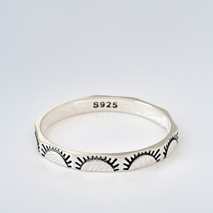 SUNNY | Bague multi-facettes en argent sterling 925