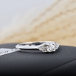 Bague Cluster en or 14K -18K ou platine et diamants
