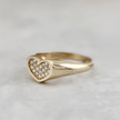 Bague Coeur en or 14K - 18K et diamants