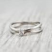Bague Croisée en argent sterling