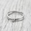 Bague Croisée en argent sterling
