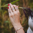 Bague dorée en nacre naturelle plaqué or 18K | CALYPSO