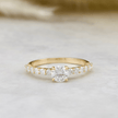 Bague Éclat Moissanites 0.5 ct + 0.42 ctw
