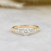 Bague Éclat Moissanites 0.5 ct + 0.42 ctw