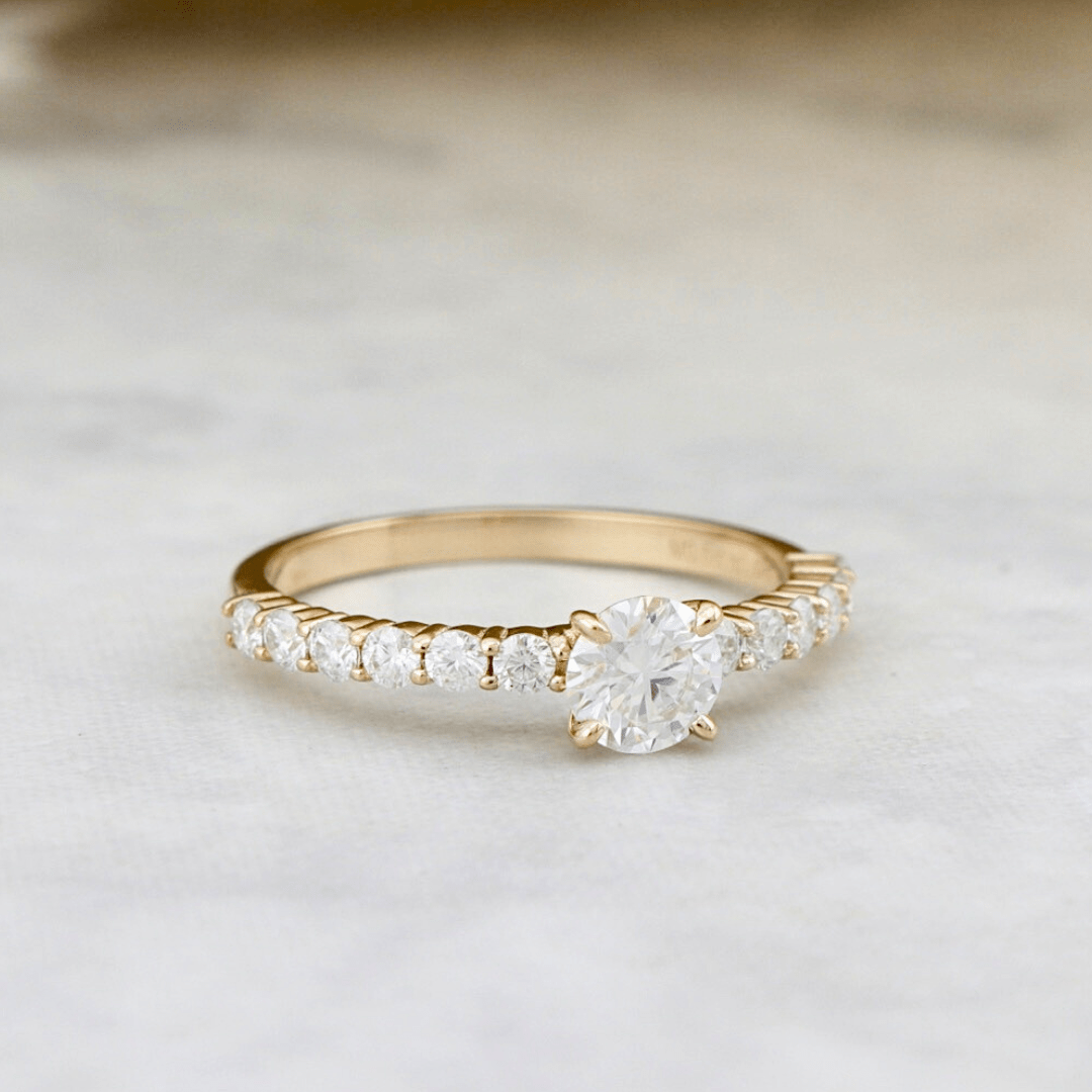 Bague Éclat Moissanites 0.5 ct + 0.42 ctw