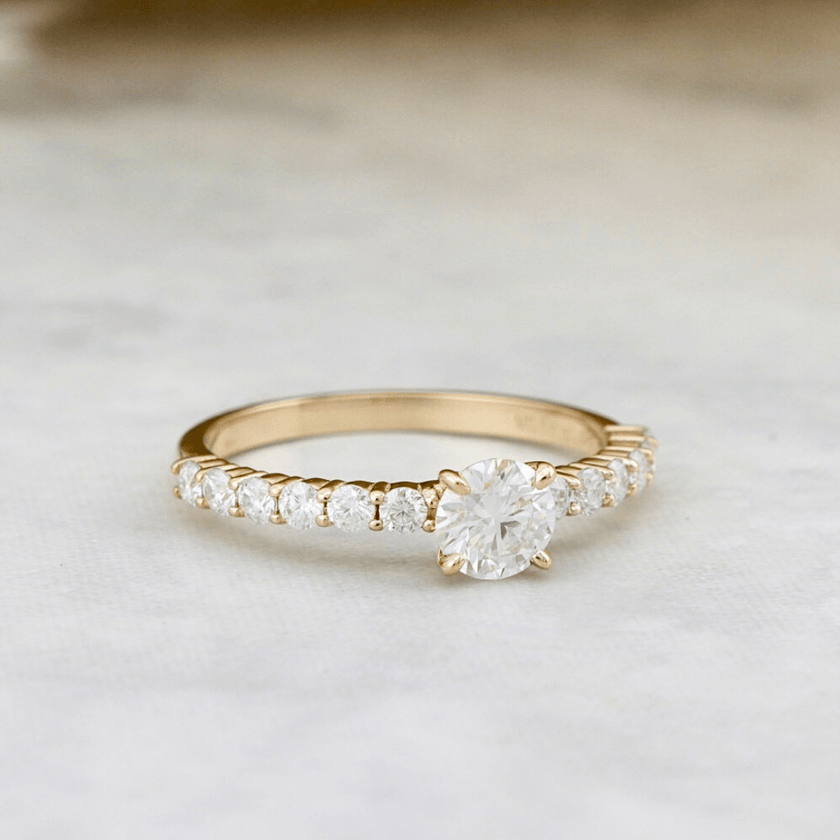 Bague Éclat Moissanites 0.5 ct + 0.42 ctw